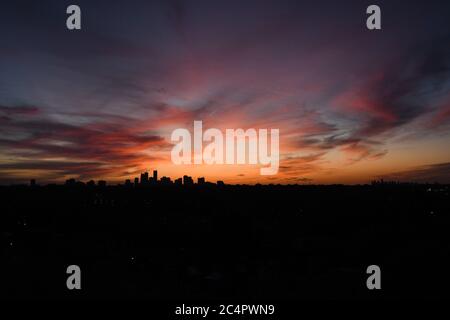 Sonnenuntergang in Toronto Stockfoto