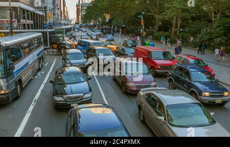 New York City Rush Hour Verkehr Stockfoto