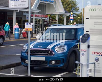 Ladestation für Elektroautos Stockfoto