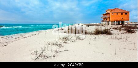 Navarre Beach am Golf von Mexiko in Florida USA Stockfoto