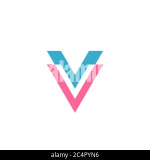 VA-Logo. Vektordarstellung auf weißem Hintergrund isoliert Stock Vektor
