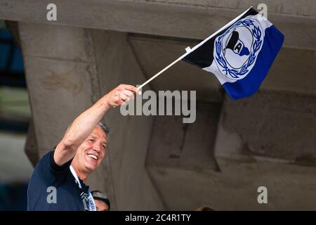 Bielefeld, Deutschland. 28. Juni 2020. firo: 28.06.2020, Fuvuball, 3.Bundesliga, 2019/2020 Arminia Bielefeld - FC Heidenheim - Nutzung weltweit Credit: dpa/Alamy Live News Stockfoto