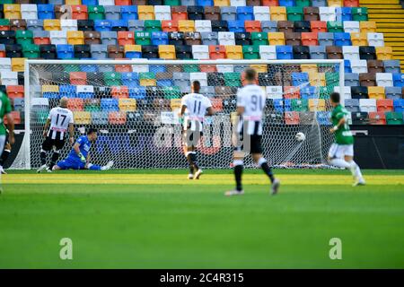 Udine, Italien. 28. Juni 2020. udine, Italien, Dacia Arena Stadion, 28. Juni 2020, Tor von Atalanta BC während - Kredit: LM/Alessio Marini Kredit: Alessio Marini/LPS/ZUMA Wire/Alamy Live News Stockfoto