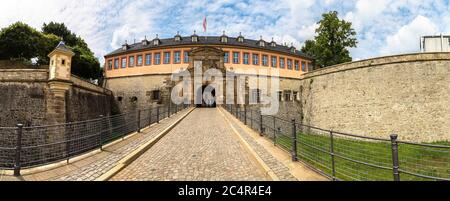 Festung Petersberg in Erfurt an einem schönen Sommertag, Deutschland Stockfoto