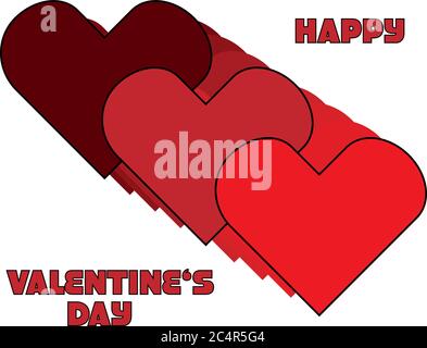 Valentinstag Vektor Hintergrund. Origami Sprechblase. Stock Vektor