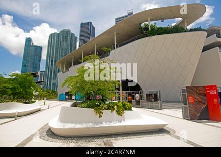 Phillip und Patricia Frost Museum of Science, Museum Park, Downtown Miami, Florida, USA Stockfoto