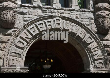 Pioneer Building in Pioneer Square, Seattle, Washington State, USA Stockfoto