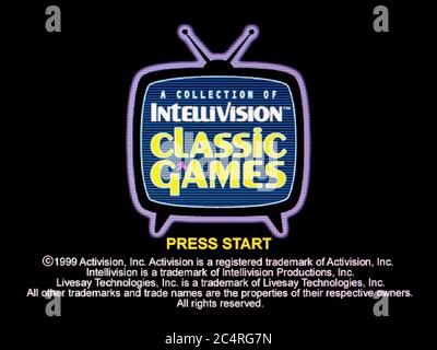 Intellivision Classic Games – Sony PlayStation 1 PS1 PSX – nur für redaktionelle Zwecke Stockfoto