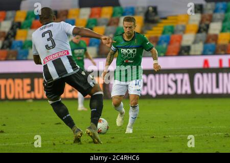 Keine, Keine. Juni 2020. Papu Gomez (Atalanta BC) während Udinese vs Atalanta, italienische Serie A Fußballspiel in udine, Italien, Juni 28 2020 Kredit: Unabhängige Fotoagentur/Alamy Live Nachrichten Stockfoto
