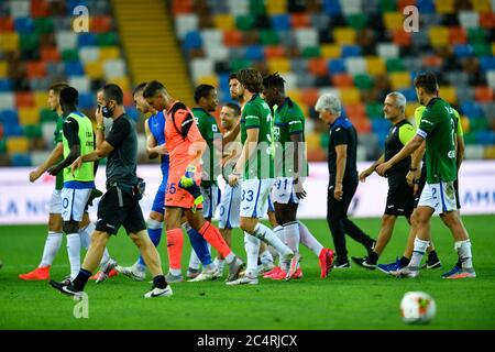 Udine, Italien. 28. Juni 2020. udine, Italien, Dacia Arena Stadion, 28. Juni 2020, während - Credit: LM/Alessio Marini Credit: Alessio Marini/LPS/ZUMA Wire/Alamy Live News Stockfoto