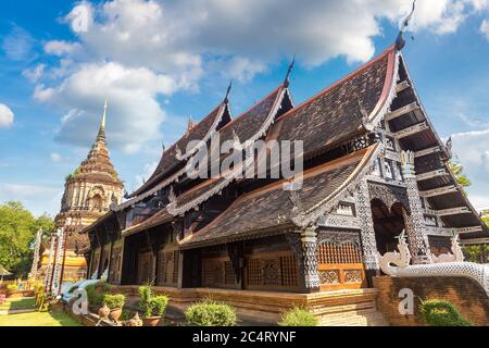 Wat Lok Molee (Wat Lok Moli) - Buddhisten Tempel in Chiang Mai, Thailand an einem Sommertag Stockfoto