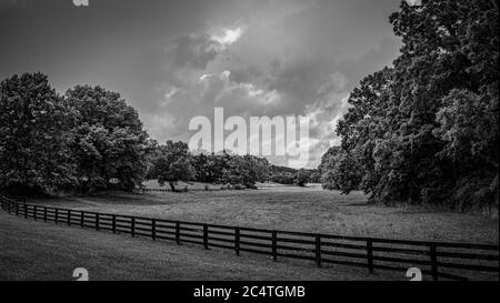 Bauernhof auf der Leipers Fork in Tennessee - LEIPERS FORK, USA - JUNI 18, Stockfoto