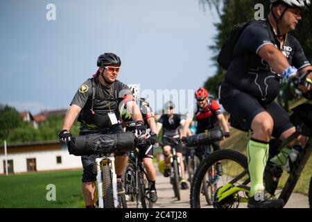 Erholung Fahrrad Rennen in sonnigen Tag Stockfoto