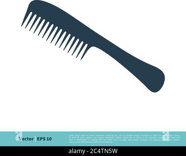 Comb Symbol Vektor Logo Vorlage Illustration Design. Vektor EPS 10. Stock Vektor