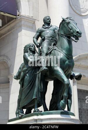 New York, NY, USA - 28. Juni 2020: Theodore Roosevelt Reitdenkmal im Museum of Natural History, New York, NY, USA Stockfoto