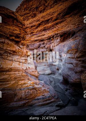 Die Farben des Mosaic Canyon im Death Valley National Park Stockfoto