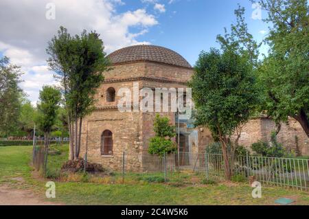 Bey Hamam, osmanisches Badehaus an der Egnatia Straße in Thessaloniki, Mazedonien, Griechenland. Stockfoto