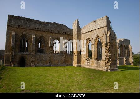 Egglestone Abbey in der Nähe von Barnard Castle, County Durham Stockfoto