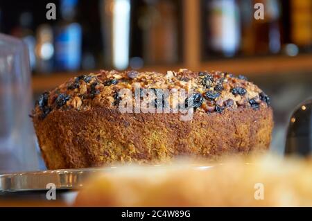 Hausgemachte Muffins mit Heidelbeeren Stockfoto
