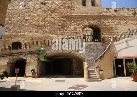 Valletta. Malta. Eintritt zu Lascaris war Rooms Stockfoto