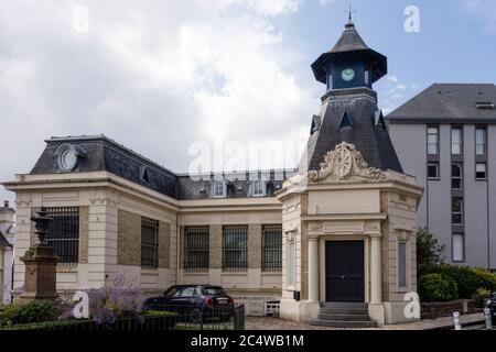 Immobilien aus der Zeit, Dinard, Bretagne, Frankreich Stockfoto