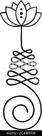 Unalome Stock Vektor