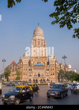 Mumbai, Indien - 17. Dezember 2019: Municipal Corporation of Greater Mumbai, auch bekannt als Brihanmumbai Municipal Corporation. Es ist Indiens reichste Stockfoto