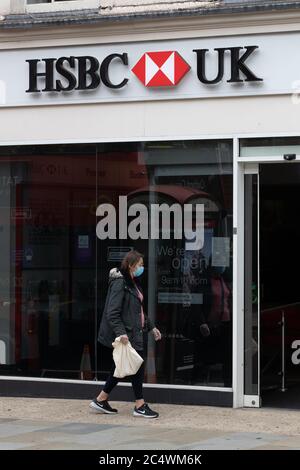 Eine allgemeine Ansicht einer HSBC-Niederlassung in Chelsea, London. Stockfoto