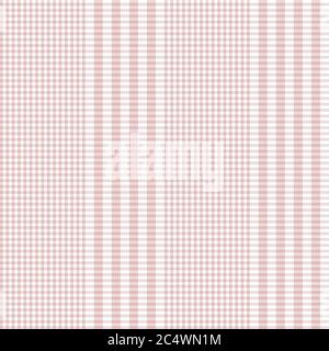Pink Glen Plaid strukturiertes nahtloses Muster für Mode-Textilien und Grafiken Stockfoto