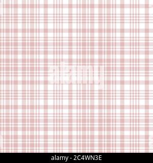 Pink Glen Plaid strukturiertes nahtloses Muster für Mode-Textilien und Grafiken Stockfoto