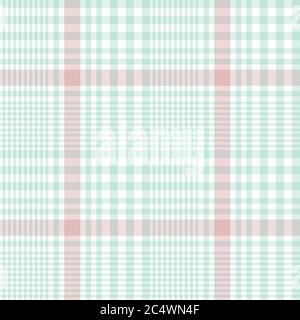 Pink Glen Plaid strukturiertes nahtloses Muster für Mode-Textilien und Grafiken Stockfoto