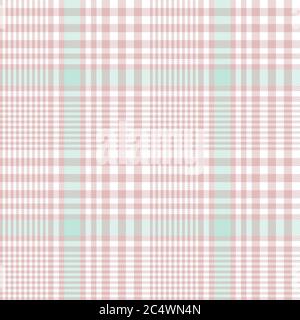 Pink Glen Plaid strukturiertes nahtloses Muster für Mode-Textilien und Grafiken Stockfoto