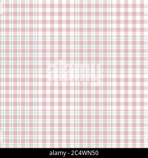 Pink Glen Plaid strukturiertes nahtloses Muster für Mode-Textilien und Grafiken Stockfoto