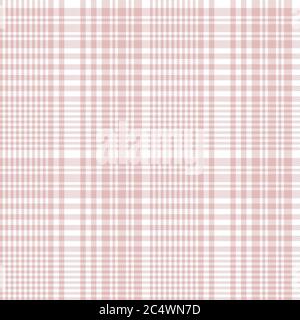 Pink Glen Plaid strukturiertes nahtloses Muster für Mode-Textilien und Grafiken Stockfoto