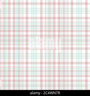 Pink Glen Plaid strukturiertes nahtloses Muster für Mode-Textilien und Grafiken Stockfoto