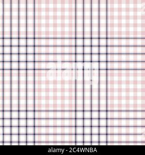 Pink Navy Glen Plaid strukturiertes nahtloses Muster für Mode-Textilien und Grafiken Stockfoto