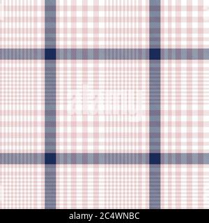 Pink Navy Glen Plaid strukturiertes nahtloses Muster für Mode-Textilien und Grafiken Stockfoto