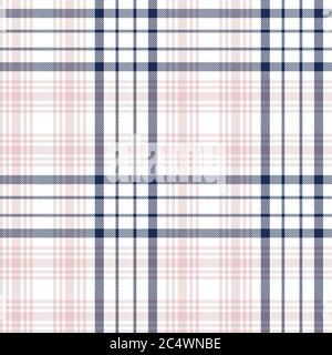 Pink Navy Glen Plaid strukturiertes nahtloses Muster für Mode-Textilien und Grafiken Stockfoto