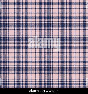 Pink Navy Glen Plaid strukturiertes nahtloses Muster für Mode-Textilien und Grafiken Stockfoto
