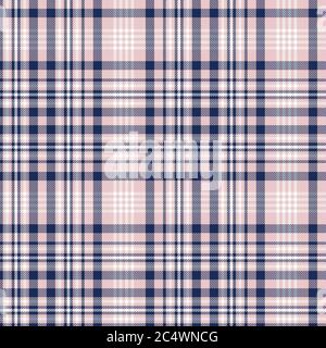 Pink Navy Glen Plaid strukturiertes nahtloses Muster für Mode-Textilien und Grafiken Stockfoto