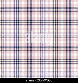 Pink Navy Glen Plaid strukturiertes nahtloses Muster für Mode-Textilien und Grafiken Stockfoto