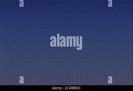 LED-Bildschirm Verlauf Hintergrund, blaue Monitor Punkte. Nahaufnahme der Makrotextur des Displays. Stock Vektor