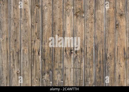 Natürlichen braunen Scheune Holz Wand. Wand Textur Hintergrundmuster. Stockfoto