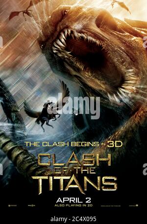 Clash of the Titans (2010) Regie: Louis Leterrier mit Sam Worthington, Liam Neeson, Ralph Fiennes und Gemma Arterton. Remake lose auf der Grundlage der griechischen Mythos über die Halbgott Perseus auf die Unterwelt, um Himmel und Erde zu retten. Stockfoto