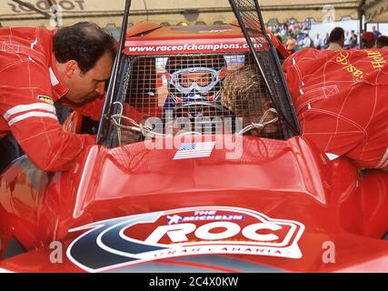 Colin Edwards vom Team USA beim ROC Race of Champions Gran Caneria Spanien 2002 Stockfoto