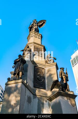 Soldiers and Seemanns Monument in Detroit, Michigan Stockfoto