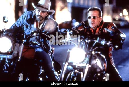 harley davidson und der marlboro-Mann, 1991 Stockfoto