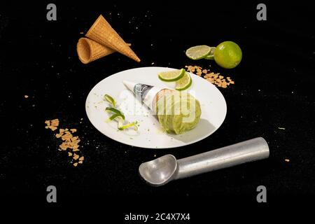 Eiscreme-Kegel Stockfoto