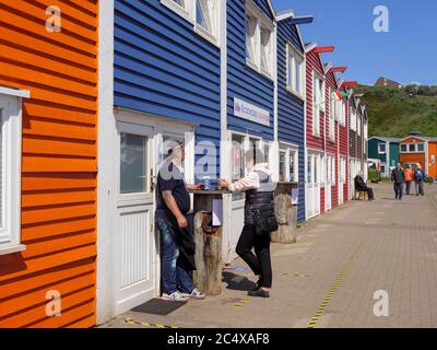 Hummer-Hütten, Helgoland Insel, Kreis Pinneberg, Schleswig-Holstein, Deutschland, Europa Stockfoto