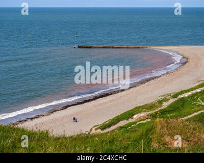 Nordstrand von Klippenrandweg, Insel Helgoland, Kreis Pinneberg, Schleswig-Holstein, Deutschland, Europa Stockfoto